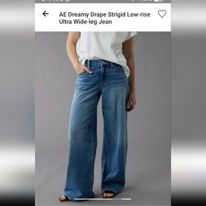 Women's Blue Wide-Leg Jeans